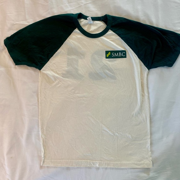 Next Level Apparel Other - SMBC Bank White and Green Raglan T-Shirt
